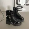 2026 Botas Lolita Menina Locomotiva Botas Martin Escuras Tendência Cool Ins Salto Alto Plataforma Aumentar Altura Botas Curtas Primavera JK Botas Individuais