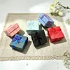 Caja de Anillo Cuadrada Perlescente Reforzada Estilo Nuevo 4*4 Caja de Joyería Caja de Regalo para Joyería Caja para Collares Joyería Venta al por Mayor