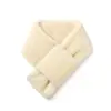 Cachecol Quente Outono/Inverno 2025, Cachecol de Pelúcia Liso Moderno e Simples para Homens e Mulheres, Protetor de Pescoço de Veludo Ártico para Afastar o Frio