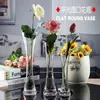 Vaso de Vidro Simples Pequeno Fresco Hotel Hotel Casamento Doméstico Mesa de Jantar Criativo Flor Sala de Estar Mini Decoração