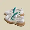 Guyun 2026 Primavera Novo Tênis de Treino Branco Alemão para Mulheres com Cadarços Duplos, Tênis Versátil Color Block Esportivo Casual