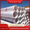 Tubo de drenagem de PVC branco Tubo de água dura branco Tubo de esgoto de ponte de construção de PVC dn75 Produção Atacado