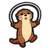 Lontra Linda de Dibujos Animados Goma Suave de PVC Charms para Crocs Animales Pequeños Divertidos Zapatos de Jardín Decoración DIY Hebillas de Zapatos En Stock