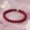 Pulseira de Prata Pura S925 Palavra da Fortuna Cinábrio, Estilo Chinês Boa Sorte e Fortuna, Pulseira de Estilo Chinês Criativa Personalizada de Nicho, Atacado