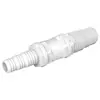 Adaptador Plástico para Mudança de Tamanho de Mangueira, Conector Reto de Duas Vias para Tubos de Água, Conector Reto com Barbante 6/8/10/12mm