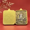Venda Direta de Fábrica de Pintura de Pingente Thangka da Deidade Guardiã dos Doze Signos do Zodíaco Núcleo Shell de Aço Titânio Joia Presente Auspicioso