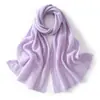 Novo cachecol de cashmere outono e inverno para mulheres, cor sólida, versátil, casual, quente, protetor de pescoço, cachecol de tricô, adequado para ciclismo