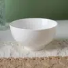 Conjunto Simples de Tigelas para Sopa de Arroz para Uso Doméstico, Tigelas de Cerâmica Branca Pura Resistentes a Altas Temperaturas Estilo Japonês