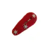 Pinza para el Cabello de Flor de Peluche para Mujer, Pasador de Navidad, Nuevo Estilo 2026 Pinza para Flequillo Lateral, Pinza para el Frente, Accesorio para el Cabello de Invierno