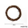 Decorações de Natal Guirlanda DIY Galhos Secos Guirlanda de Rattan Natal Artesanato de Madeira Pendente Anel de Rattan Anel de Rattan