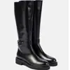 Botas Planas Talla Botas de Mujer Talla 4732 Negras Adulto Botas Martin Pedir Europa y los Estados Unidos