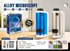Microscopio Portátil Xueyouma Set 3 en 1 Fuente de Luz Dual Juguete de Muestra Kit de Experimento de Ciencia y Física para Niños