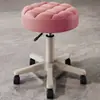 Silla de Peluquería Barbería Hogar Manicura Taburete Redondo Taburete de Belleza Salón de Belleza Giratorio Elevador Polea