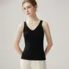 Nuevo Chaleco de Punto sin Mangas Cuello en V de Cachemira para Otoño e Invierno, Chaleco de Punto Delgado Versátil para Mujer, Capa Base de Punto