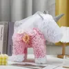 Estilo Boda Flor Eterna Unicornio Navidad Día de San Valentín Regalo Suministros para Floristería Oso Rosa de Espuma de Poliestireno