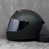 Casco de motocicleta estándar nacional LVS para hombre y mujer, casco completo, doble visor, invierno, motocicleta eléctrica, Bluetooth, cabeza Gris, Cuatro Estaciones