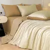 Conjunto de cama de quatro peças em seda gelada lavável para o verão, conjunto de cama de três peças para dormitório, não Tencel, capa modelo novo 2026