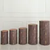 Juego de Barril de Postre de Cuatro Caras Accesorios para Fiesta de Bodas Mantel de Postre de Hierro Juego de Mesa de Postre Adornos Cilíndricos