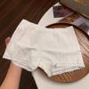 Cuecas Boxer Femininas de Algodão Puro Cuecas de Cintura Média de Algodão Antibacteriano 10A Crotch Estendido Calções de Segurança Boxer para Meninas Dois em Um