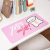 Tapete de Mesa Urso Fofo Desenho Animado Tapete Fofo para Mesa de Estudo Layout Dormitório Estudantil Tapete de Mesa de Computador em PVC Mouse Pad para Jogo
