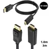 Cabo Displayport para HDMI Adaptador DP para HDMI versão 1.4 suporte a 3D 1080p