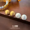 Pendientes Redondos Cepillados de Nicho Europeos y Americanos, Pendientes con Diseño Personalizado Retro en Forma de Anillo, Pendientes Pequeños, Sencillos y Versátiles para Mujer