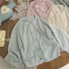 Verano 2026 Nuevo Estilo Cárdigan Ligero Transpirable de Punto de Algodón Puro para Niñas Chaqueta con Protección Solar para Niñas