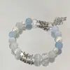 Pulsera para Mujer Estilo Nuevo, Pulsera Mar Estrellado para Niños, Pulsera de Cristal de Amistad Versátil Estilo Vintage de Nicho de Alto Valor para Estudiantes
