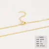 Collar Transfronterizo Nuevo 26 Letras del Alfabeto Inglés, Pequeño y Lindo Letra Completa de Diamante DIY Colgante de Letra de Zirconia Cadena para Clavícula