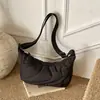 Tendencia Transfronteriza 2026 Nuevo Estilo Casual de Gama Alta Estilo Perezoso Bolso de Hombro Versátil Color Sólido Bolso Cruzado Elegante