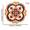 Patches de tecido bordados com padrão geométrico colorido, patches de estilo étnico, patches bordados por computador para roupas e bolsas, patches de reparo para furos