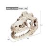 Adornos para acuario, pecera, agua, césped, paisajismo, dinosaurio, resina, cráneo, reptil, melena, león, lagarto, paisajismo/decoración