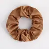 Scrunchies Europeus e Americanos Transfronteiriços 58 Cores Elásticos de Cabelo de Cetim Brilhante Elásticos de Cabelo Simples de Cetim Liso Elásticos para Rabo de Cavalo Alto para Mulheres
