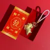 Colgante de oveja de la fortuna con patrón de logotipo corporativo personalizado, cadena para teléfono móvil que atrae la riqueza, colgante para bolso, regalo de empresa