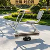 Equipo de fitness de madera y plástico para exteriores, nuevo estándar nacional, pista de fitness de aleación de aluminio, combinación de equipos deportivos para parques al aire libre y plazas.