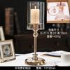 Suporte de Vela Nórdico de Luxo Leve Suporte de Aromaterapia de Vidro Enfeites à Prova de Vento Romântico Adereços de Jantar à Luz de Velas Decoração