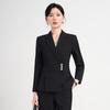 Traje de Negócios Azul Marinho, Ternos Femininos da Moda, Novos Ternos Outono e Inverno, Roupa Formal, Roupas de Trabalho Femininas para Loja de Joias de Vendas