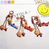 Mini Dachshund Filhote Desenho Animado Boneca de Pelúcia Pingente de Bolsa Casal Nicho Mochila Escolar Mochila Pingente de Chave