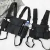 Bolsa Tática Estilo Hong Kong Ins Colete Hip-Hop Bolsa de Peito Funcional Bolsa de Cintura Funcional Mochila Colete Masculina e Feminina Bolsa de Frango