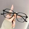 Armazón de Gafas TR Popular Cibernético Ultraligero Anti-Luz Azul para Mujer Sentido Avanzado Gafas para Miopía Disponibles para Potencia Cara Grande Armazón Delgado