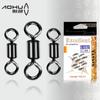 Aohu anillo de ocho caracteres acero inoxidable esmerillón americano accesorios de equipo de pesca al por mayor suministros de pesca conector de anillo de ocho caracteres