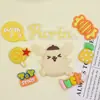 Cachorrinho Amarelo Desenho Animado Acessórios DIY Cola Macia de PVC Capa de Celular Sapatos Chinelos Flor Decoração de Armazenamento Adesivo para Copo de Geladeira