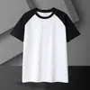 Nova Camiseta Tendência Verão Retrô Estilo Americano Marca Patchwork Color-Blocking Manga Curta Raglan Meia-Manga Masculina 2025