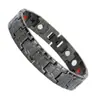 Pulsera de Acero Inoxidable de Venta Caliente Europea y Americana Joyería de Acero de Titanio Pulsera de Energía Magnética Germanio Al por Mayor en Stock