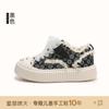 Tênis Feminino 2026 Outono Novos Sapatos de Lona Respiráveis para Crianças de 6 a 12 Anos Sapatos Brancos de Solado Macio com Cores Contrastantes