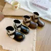Botines retro estilo bosque con hebillas metálicas y cremalleras laterales, nueva moda coreana otoño 2026 para niñas, de suela suave, con bloques de color y elegantes