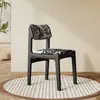 Cadeira de Jantar Nórdica de Madeira Maciça com Encosto Macio, Conjunto de Mesa e Cadeiras, Uso Doméstico Moderno, Simples para Sala de Jantar e Sala de Estar, Cadeira de Lazer