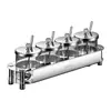 Juego de tarros para condimentos de acero inoxidable 304 de calidad alemana, juego de tres piezas de botella para condimentos de cocina casera y salero