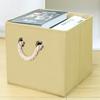Caja de Almacenamiento de Tela No Tejida Directa de Fábrica Sin Tapa Caja de Almacenamiento Plegable Caja de Almacenamiento para Cajón de Armario Almacenamiento de Ropa Interior