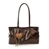 Bolsa Tote Casual Feminina 2026 Novo Estilo Grande Capacidade Bolsa para o Dia a Dia Simples Versátil Bolsa de Ombro Único de Mão Bolsa Tote Versátil